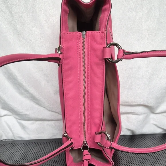 Coach Pink Leather Shoulder Bag - Picture 5 of 8